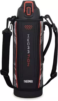 Термос для воды, спортивная бутылка с вакуумной изоляцией, черная, Valencia, только для холодного хранения, BKV 1,5 л, FHT-1502F