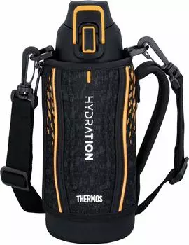 Термос для воды, спортивная бутылка с вакуумной изоляцией, черная, оранжевая, только для холодного хранения BKOR 0,8 л FHT-801F