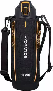 Термос для воды, спортивная бутылка с вакуумной изоляцией, черная, оранжевая, только для холодного хранения BKOR 1,5 л FHT-1501F