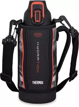 Термос для воды, спортивная бутылка с вакуумной изоляцией, черная, Valencia, только для холодного хранения, BKV 0,8 л, FHT-802F