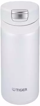 Термос для воды Tiger, кружка TIGER, бутылка 200 мл, Sahara One Touch, легкая, небесно-серая MMX-A022HS