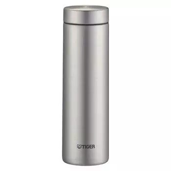 Термос для воды Tiger объемом 500 мл, кружка-бутылка с завинчивающейся крышкой, сохраняет тепло и холод в течение 6 часов, домашний стакан, матовая нержавеющая сталь MMZ-K050XM