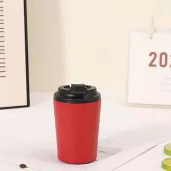 Термос из нержавеющей стали 304, портативный, компактный, 12 унций, кофейная кружка, для улицы, для автомобиля, для питья прямо из горла, кружка для молока 360ml красный