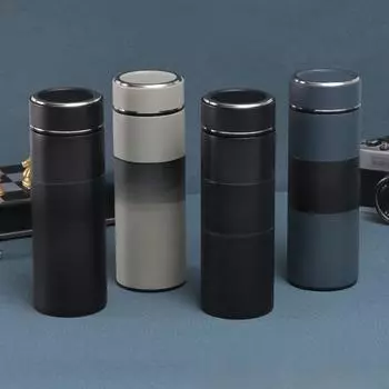 Термос из нержавеющей стали 304L, простая автомобильная офисная рекламная деловая чашка с чайной перегородкой 400