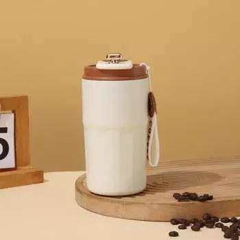 Термос из нержавеющей стали 316, чашка для кофе с интеллектуальным дисплеем температуры, веревка, портативная чашка для автомобиля 420ml