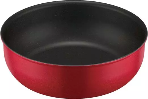 Термос-кастрюля Durable Series со съемной ручкой 24 см, красная, совместимая с IH R Stir-Fry KVA-024D