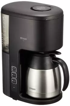 Термос-кофеварка Tiger на 8 чашек, вакуумный сервиз из нержавеющей стали с функцией приготовления льда, цвет черный (ТИГР) ACE-V080KM