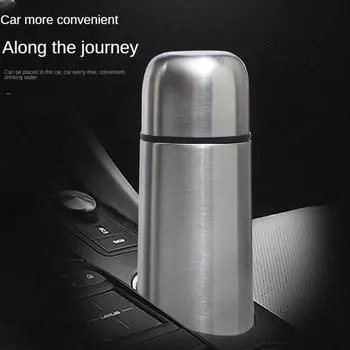 Термос-кружка из нержавеющей стали с большой емкостью, переносная, спортивная, для использования на открытом воздухе, в автомобиле 750ml