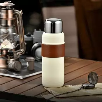 Термос MeyJig, термосы, термокружка с двойной изоляцией для воды, 600 мл 600ml белый