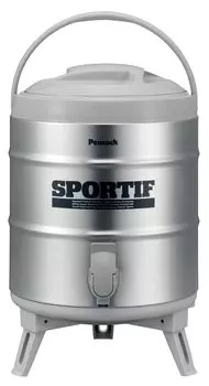 Термос Peacock Industrial Кувшин для воды Peacock, сделанный в Японии, холодный и теплый, легко моется, широкое горлышко, сохраняет холод, легкий, антибактериальный, рычажного типа серый