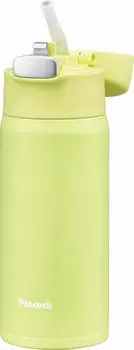 Термос Peacock, кружка, бутылка, желтая, из нержавеющей стали, соломинка, тип Y 0,4 л APA-40 жёлтый