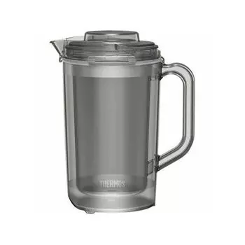 Термос Прозрачный Кувшин для Двойного Питья Черный PPTK302 TPJ-1600 (TPJ-1600 Черный)