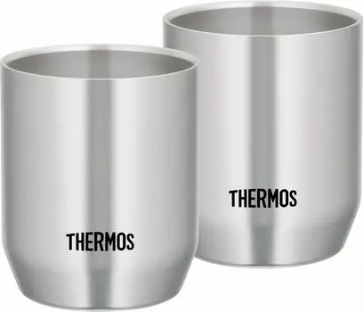 Термос с вакуумной изоляцией 280 мл из нержавеющей стали, набор из 2 шт. JDH-280P S