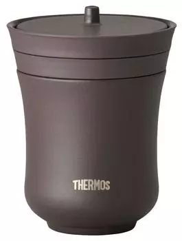 Термос с вакуумной изоляцией для чая 200 мл каштановый JCZ-200 KUR