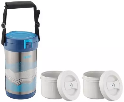 Термос с вакуумной изоляцией для льда, бутылка для переноски ВМС (Термос Лед) FHK-2200NVY тёмно-синий