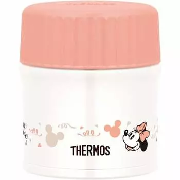 Термос с вакуумной изоляцией для супа Disney бежево-розовый 300 мл JBU-300DS BEP