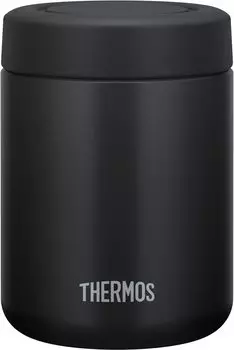 Термос с вакуумной изоляцией для супа, стандартный, легкий, округлый, нежный во рту, банка BK, 500 мл, черный, модель, тепло/холод, чистый, дизайн, JBR-501 чёрный