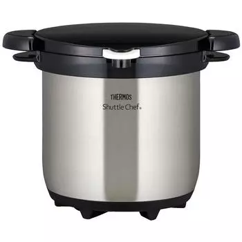 Термос с вакуумной изоляцией Shuttle Chef 4 на 6 прозрачная нержавеющая сталь CS 4.5L (для людей) КБГ-4500