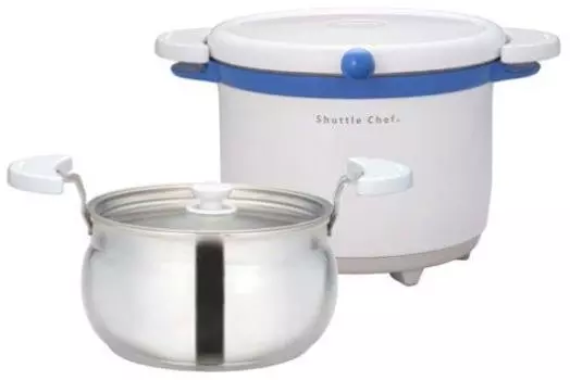 Термос с вакуумной изоляцией Shuttle Chef Blue BL 3.0L KBA-3000