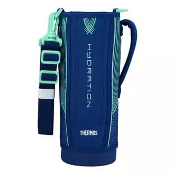 Термос сменные части спортивная бутылка FHT-1502F удобный чехол синий зеленый (БЛГР)