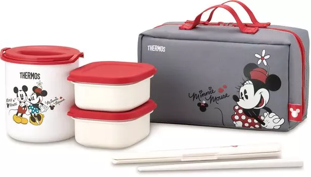 Термос Термо Ланч Бокс Go Disney Черный Красный BKR Приблизительно. 0,6 ДБК-255DS