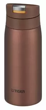 Термос Tiger Бутылка для воды Tiger 350 мл Кружка Sahara Бутылка из нержавеющей стали One Touch Легкая красная охра (ТИГР) MCX-A352RO
