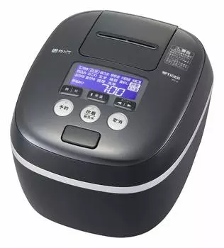 Термос Tiger чашки для рисоварки под давлением IH глиняная кастрюля с покрытием с функцией Super Delicious свежеприготовленный мох черный (ТИГР) 5.5 JPC-G100KM