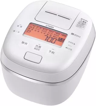 Термос Tiger чашки для рисоварки под давлением IH типа Bubble Fire Cooking глиняный горшок с покрытием Kamado белый (ТИГР) 5.5 JPI-S10NW