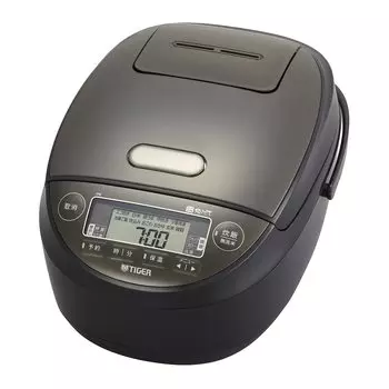 Термос Tiger Rice 1 Давление IH глиняная кастрюля маленькая высокоскоростная замороженная включает 1 Go Примерно 17 Свежесть Черный (ТИГР) Плита, Sho, Тип,