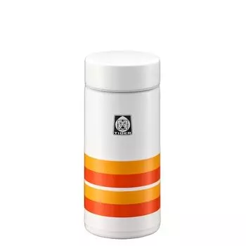 Термос Tiger с вакуумной изоляцией 200 мл WEB Limited 100th Anniversary Model Reprint Retro Pattern Orange Stripes (ТИГР) ММП-Т020ВО
