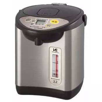 Термос Тигр (ТИГР) Электрическая кастрюля с функцией экономии пара и энергосбережения, таймер VE, сохранение тепла Tokuko 2,2 л, коричневый PIL-A220-T