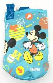 Термос вакуумный чехол для бутылки с соломой, светло-голубой с рисунком Микки Мауса, представляет собой часть бутылки с водой, чехол будет FHL-400F (ФУНТ) Этот (только
