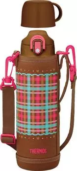 Термос вакуумный с двойными стенками Check CHBR, 1,03 л/1,0 л, коричневый, FHO-1000WF