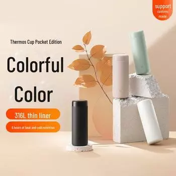 Термос Xiaomi Mijia Pocket Edition из нержавеющей стали 316L — портативный и стильный для всех возрастов 350ML