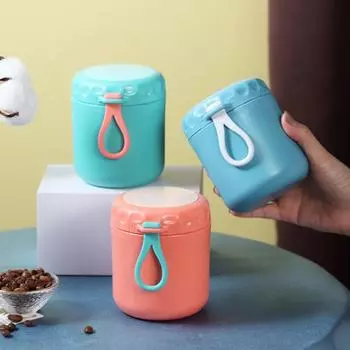 Термосахарница для супа для детей 401-500 мл, изолированный пищевой контейнер из нержавеющей стали, герметичный, с широким горлом, вакуумный зелёный