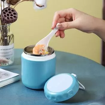Термосахарница для супа для детей 401-500 мл, изолированный пищевой контейнер из нержавеющей стали, герметичный, с широким горлом, вакуумный стакан для обеда с ручкой для горячей и холодной пищи розовый