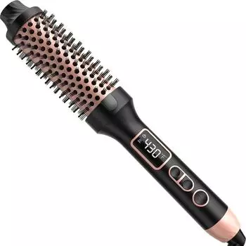 Термощетка для создания эффекта Blowout, круглая термощетка диаметром 38 мм, щипцы для завивки с 10 температурными режимами розового золота