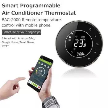 Термостат BAC-6000ELZB Центральный кондиционер Интеллектуальный ЖК-экран с постоянной температурой 5-95 белый