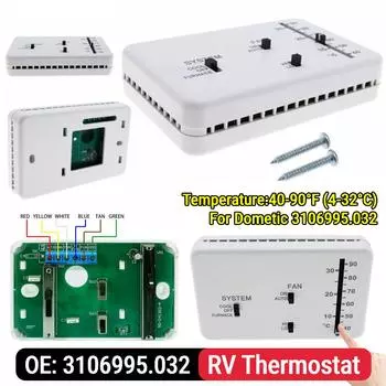 Термостат для автофургона Cool Only/Furnace Camper RV Thermostat 12V DC Replacement для Dometic 3106995.032 CHINA