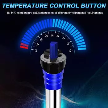 Термостат нагревательный стержень для нагрева воды в аквариуме 220 В ЕС вилка нагревательный стержень для аквариума регулируемая температура 50 Вт/100 Вт