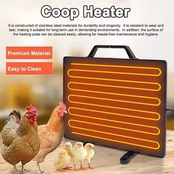 Термостатический обогреватель для курятника, 160 Вт, панель обогрева для птицы, температура 0-99 , зимняя ферма, лучистое отопление, нагревательная пластина EU Plug