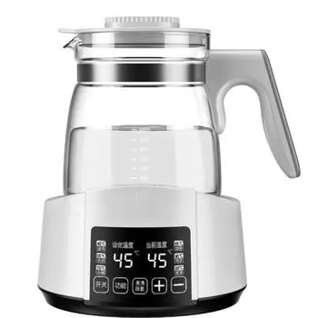 Термостатический регулятор молока для младенцев 1,2 л, чайник с горячей водой, умный изоляционный горшок, автоматический подогрев молока, теплое сухое молоко GL41 UK белый