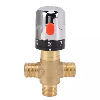 Термостатический смесительный клапан, латунный смесительный клапан для душа, клапан регулировки температуры горячей и холодной воды