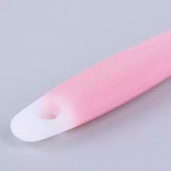 Термостойкая антипригарная силиконовая лопатка, ложка для приготовления пищи, кухонный скребок для торта розовый