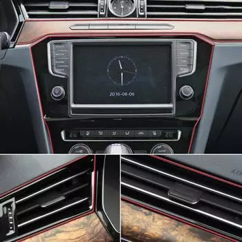 Термостойкая гибкая антивозрастная молдинговая отделка для самостоятельной отделки салона автомобиля, декоративная полоса для синий