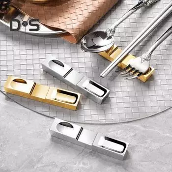 Термостойкая подставка для палочек для еды, полированная универсальная глянцевая зеркальная поверхность, палочки для еды, поддержка кухонных инструментов серебряный