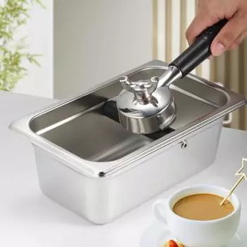 Термостойкая портативная отличная экологически чистая коробка для кофе, коробка для кофейной гущи L