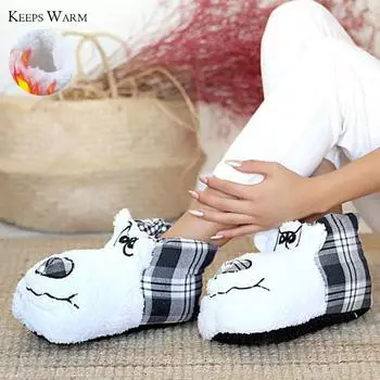 Термостойкая стильная нескользящая подошва унисекс с милым рисунком в клетку Panduf