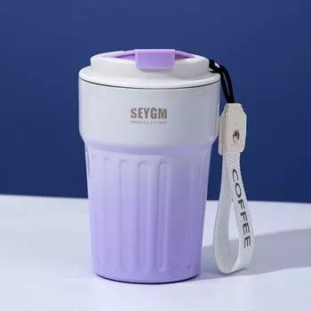 Термостойкие металлические чашки для воды, термокружка большой емкости, изолированная кружка, кружка с крышкой для путешествий розовый