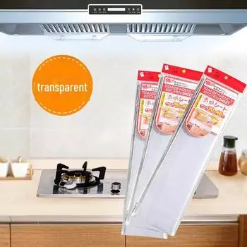 Термостойкие прозрачные декоративные наклейки для кухонной плитки с защитой от масла single sheet, 70*45CM прозрачный